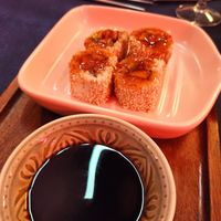 Sushi vegano con sweet chilli at Miau Street Food in Denia