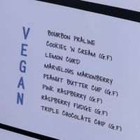 Vegan cheesecake flavors   at Little Slice of Heaven Cheesecakes in Bend