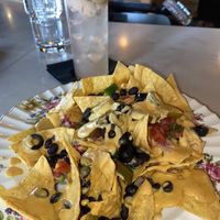 Nachos & hummingbird NA drink  at JUNE in Beaverton