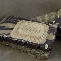 Vegan Flapjack by Cray Bakes  at Olivia's Tearoom in York