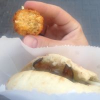 Falafel from a Falafel in a Pita at Felafel Oved in Jerusalem