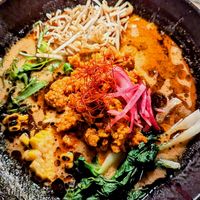 Vegan tantanmen noodles at Ramenara in Seef