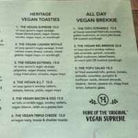 So many great vegan options!!! at Heritage Coffee in Summer Hill