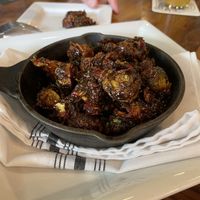 Brussel sprout appetizer  at LazyG Brewhouse in Prescott