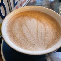 Pumpkin spiced latte with oat milk   at Lucky's Coffee Garage in Lebanon