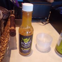 Mango hot sauce at Pono Hawaiian Kitchen & Tap in Capitola