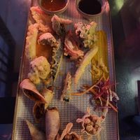 Asian sampler plate at Lantern Bar in Kanifushi