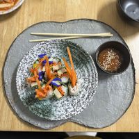 Spring rolls  at Hotpot Panda in Chiang Mai