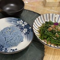 Stir-fried vegetables and steamed rice - Hotpot Panda, Chiang Mai  at Hotpot Panda in Chiang Mai