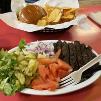 Two vegan options   at Brown Bag Burger in Prescott