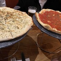 Tomato and plain garlic bread   at Salvatore's Ristorante in Preston