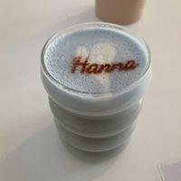 Blueberry latte (I would describe it like a blueberry steamer. Super yummy)  at Cloud Café in Oslo