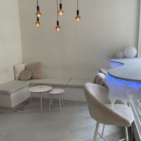 part of the seating area  at Cloud Café in Oslo