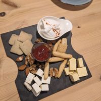 Cheese plate - very special and delicious  at Green Planet Dinner   in Gran Canaria