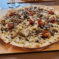 Tarte flambée Vegan at Le Bistrot in Colmar