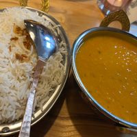 Tarka Daal (Linsen mit Zwiebeln und Knoblauch) mit Reis 🍛  at Barsaat Indisches Restaurant in Wehr
