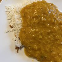 Tarka Daal (Linsen mit Zwiebeln und Knoblauch) mit Reis 🍛  at Barsaat Indisches Restaurant in Wehr