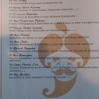 Alle vegetarischen Gerichte gibt es auch in vegan...... at Barsaat Indisches Restaurant in Wehr