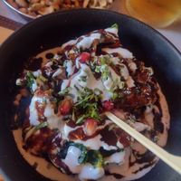 Spinach Chaat, please order! at Permit Room in Brighton