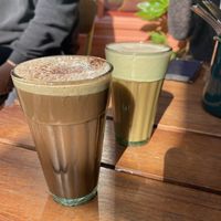 Chocolate chai and original chai   at Permit Room in Brighton