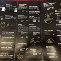 Great menu  at Spice Curry in Funchal