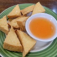 Fried tofu and Pad Laum at Palm Garden Thai Cuisine in Aberdeen