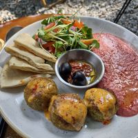 Falafel plate 👍🏽 at PlantLab in Hoi An