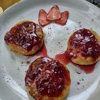 Little pancakes were delicious at PlantLab in Hoi An