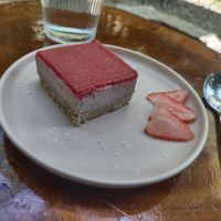 Strawberry 🍓 cheesecake at PlantLab in Hoi An