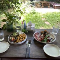 Tofu scramble and falafel plate  at PlantLab in Hoi An