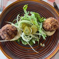 Surinamese vegan balls  at Zus en Zo in Bocholt