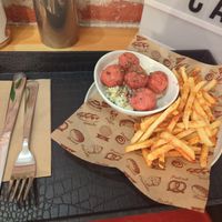 Vegan Meatballs at Corgi's Cafe in Sofia