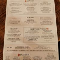 Menu at Milnes Bar in Edinburgh