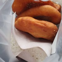 Fried pancakes at Pan Cake and Steam Rice Cake Stall in Penang