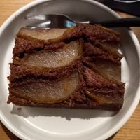 chocolate and pear cake at La Vida  in Buchs