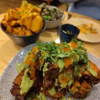 Onion bhajis at Lilypad in Harrogate