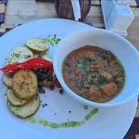 Veggie curry at Matemwe Rock Restaurant in Zanzibar