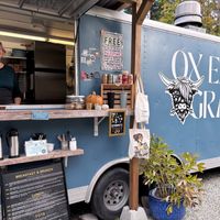 Owner and food truck/trailer at Ox Eats Grass in Salt Spring Island