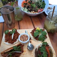 Tacos and salad at Elixir Spot - Centro - temporarily closed in Puerto Vallarta
