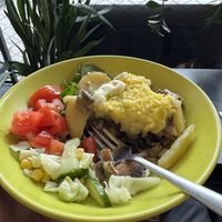 In every day Puhvet has a different vegan option. They are really tasty! 😋   at Puhvet in Tartu