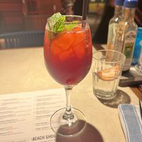 berry spritz  at Turtle Bay in North West London