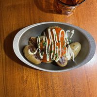 Patatas bravas  at Faire Tapas & Wine in Barcelona