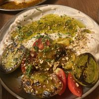 Grilled green tomatos   at Faire Tapas & Wine in Barcelona