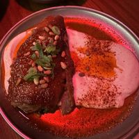 Miso eggplantt  at Faire Tapas & Wine in Barcelona