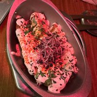 Truffle friess  at Faire Tapas & Wine in Barcelona