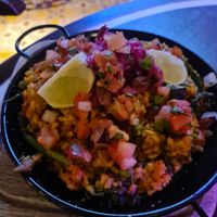 Vegan paella at Revolución de Cuba  in Belfast