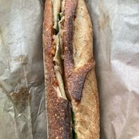 Ham and pesto sandwich  at Black Market Meats in Lakewood