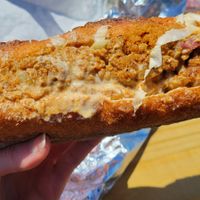 Chorizo sandwich at Black Market Meats in Lakewood