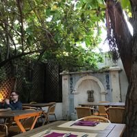Terrace area at Terra Restaurante Natural in Lisbon
