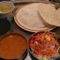 vegetarian dinner set (ask for non dairy options) at Everest in Matsumoto